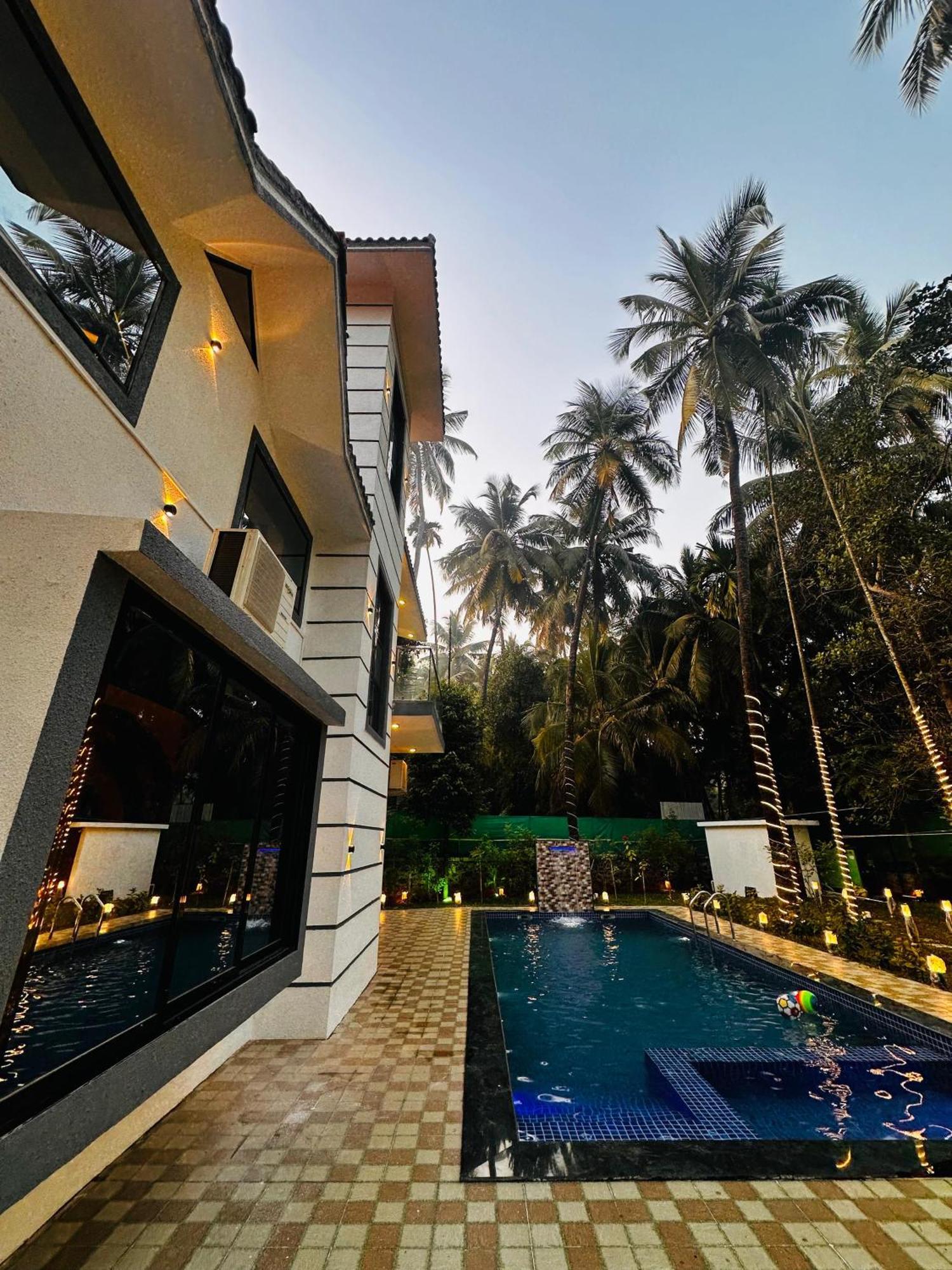 Seas The Day Luxurious 5Bhk Villa 2Min From Awas Beach With Huge Private Pool Alībāg Extérieur photo