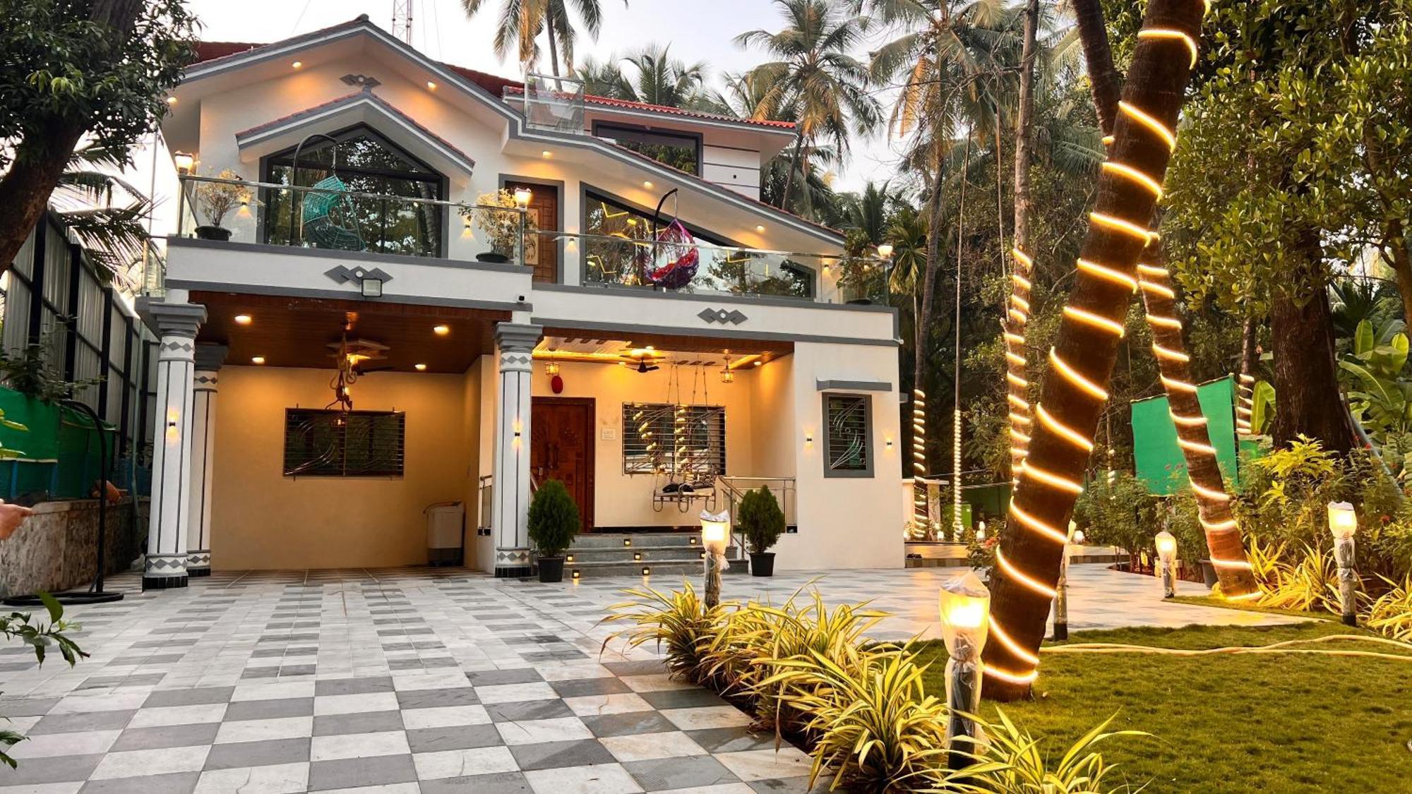 Seas The Day Luxurious 5Bhk Villa 2Min From Awas Beach With Huge Private Pool Alībāg Extérieur photo